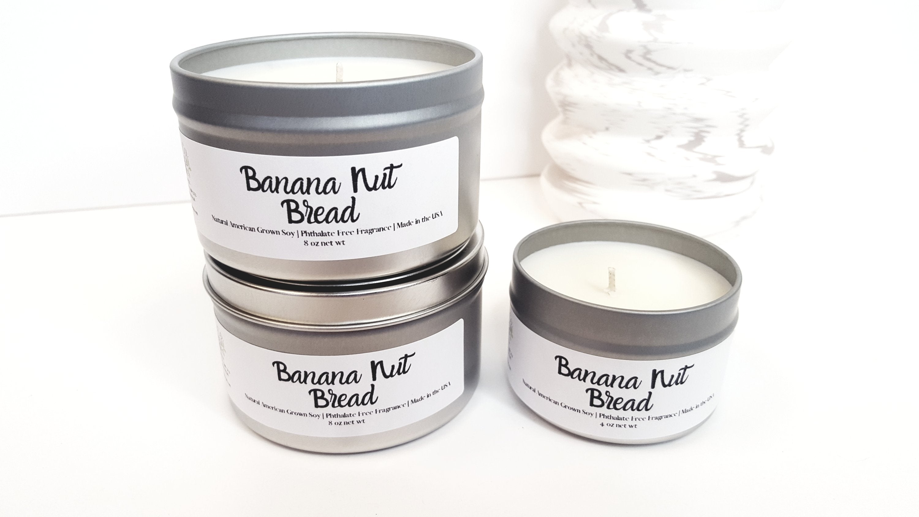 Banana Nut Bread Soy Candle | Hand-Poured and Hand-crafted