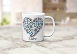 Heart Flower Love Mug