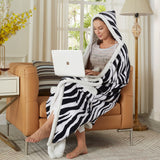 Posh Living B189-20ZB-UE 50 x 70 in. Milana Throw Blanket with Hoodie&