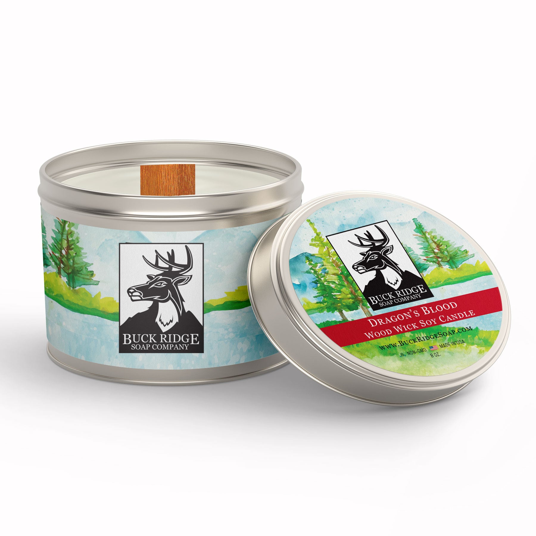 Dragon's Blood Sustainable Wood Wick Soy Candle