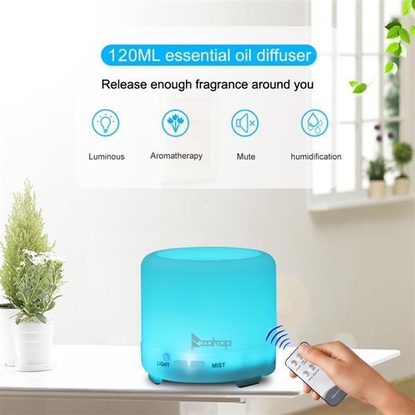 120ML Color Cycling Aroma Diffuser with Remote Controller