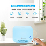 US Plug 500ML Color Cycling Aroma Diffuser with Remote Controller