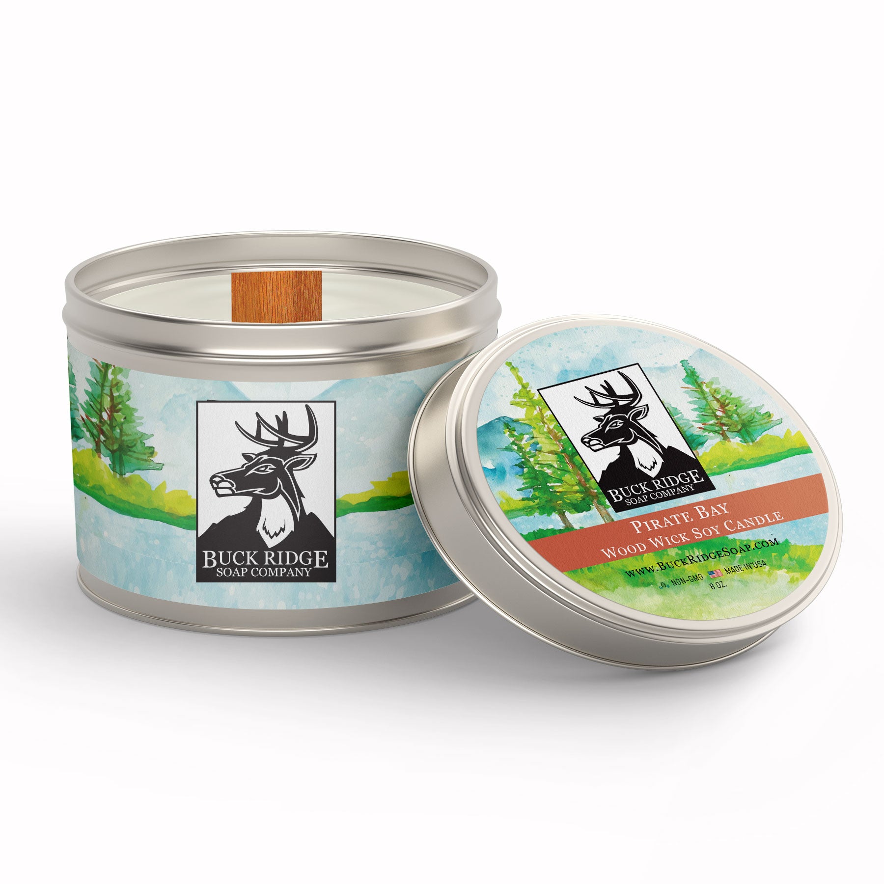 Pirate Bay Sustainable Wood Wick Soy Candle